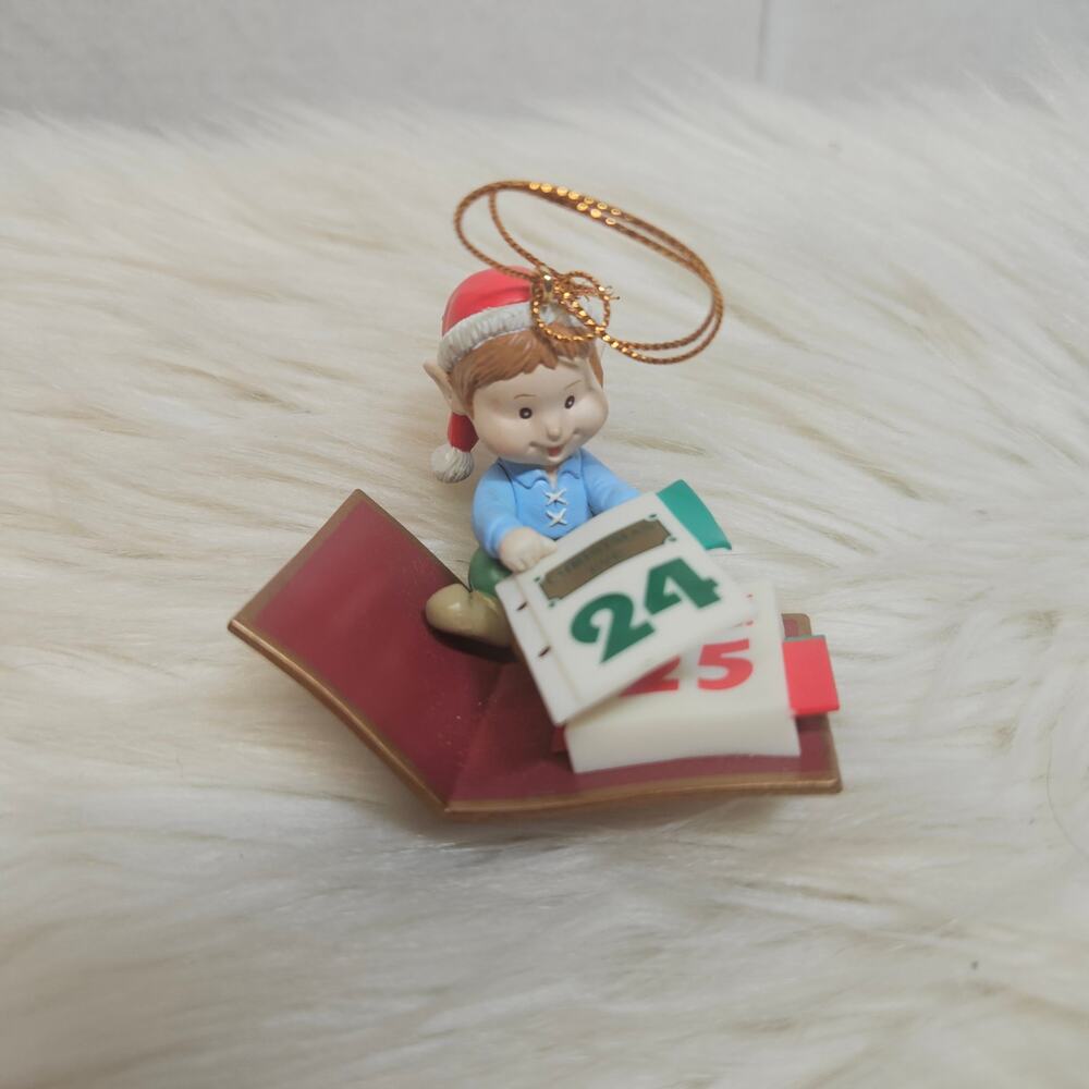 Vintage 1993 Matrix Christmas Countdown Elf Ornament